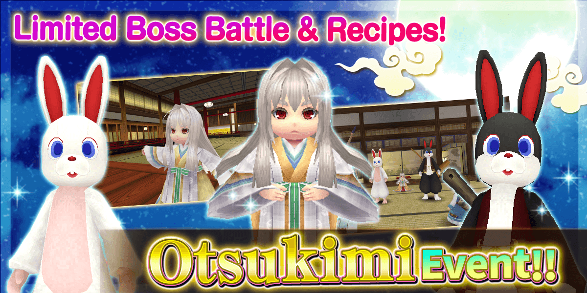 Otsukimi Event Begins! Limited-Edition Recipes & Boss Battle Are Available Too!